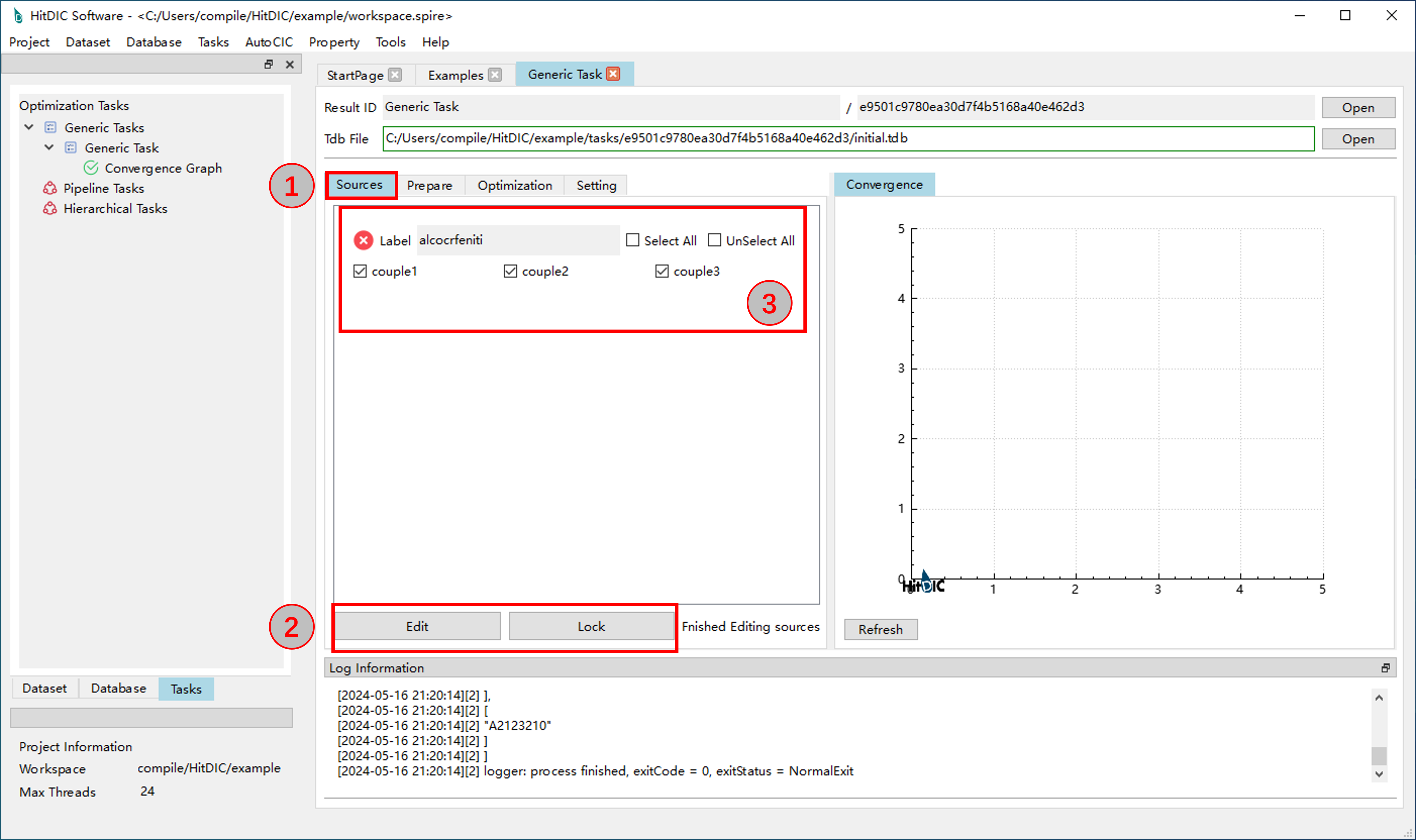 HitDIC Software Interface